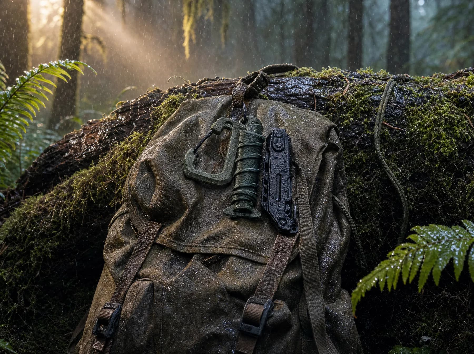 3D-printed gear field-tested on a wet forest expedition